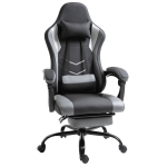 Ergonoomiline m&auml;nguritool, kontoritool, lauatool, p&ouml;&ouml;rdtool, k&otilde;rgusreguleeritav, reguleeritava nimmetoe ja jalatoega, must 62x52x128 cm, Juoda