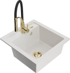 Graniidist k&ouml;&ouml;givalamu Mexen Vito segisti ja sifooniga, White+Black/Gold