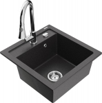 Graniidist k&ouml;&ouml;givalamu Mexen Vito segisti ja sifooniga, Black granite+Chrome