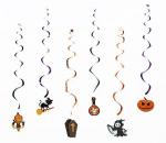 Halloween lagi rippuvad kaunistused garland kaunistused keerised 6tk muster1