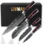 Damaskuse mustriga nugade komplekt LIVMAN D40-EP01, 4-osaline