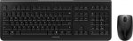 CHERRY DW 3000 juhtmevaba klaviatuuri ja hiirt komplekt - 2.4 GHz - Must