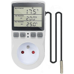 Pistiktermostaat Digitaalne temperatuuriregulaator Heizung Khlung Mit Sonde, LCD pistiku temperatuuriregulaator taimer Fr Akvaariumi inkubaator Gewchshaus