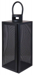 Metallist latern Aura 17x16x40cm, must