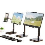 Monitori hoidja Kaasaskantav monitorialus metallist jalg 30.48-43.18 cm universaalne laiendatav VESA kinnitus.