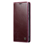 &bdquo;CaseMe&ldquo; Leather Tugev tahke kaaned - burgundi (Galaxy S23 FE)