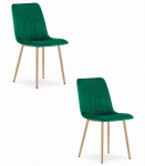 2 tooli komplekt Leobert Lava, roheline/pruun