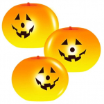 Halloweeni dekoratsiooniga helendav &otilde;hupall Pumpkin, 3 tk.
