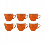 Portselanist espressotass oranž 75 ml Wilmax 6 tk.