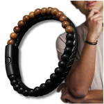 Meeste k&auml;ev&otilde;ru, naturaalne nahk, kivihelmed