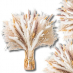 Kunstlik pamparohu kimp 72 tk, pruunid dekoratiivsed pilliroo suled