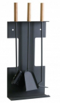 Kamina tarvikute komplekt, 3 osa, must