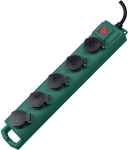 Brennenstuhl pikendusjuhe IP54 H07RN-F 3G1,5 5p 5m+l&uuml;liti roheline