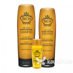 Intensiivselt niisutav &scaron;ampoon RICH Intense Moisture Shampoo 250 ml + Intensiivselt niisutav palsam, RICH Intense Moisture Conditioner 200 ml + Rohkelt argaania&otilde;li sisaldav juukseeliksiir RICH Argan Oil 30ml
