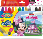 Keeratavad rasvakriidid Colorino Disney Junior Minnie 3 in 1, 12 v&auml;rvi
