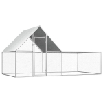 vidaXL kanakuut, 4 x 2 x 2 m, tsingitud teras