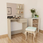 vidaXL tualettlaud, puitlaastplaat, 75 x 40 x 141, tamm