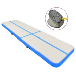 vidaXL t&auml;ispumbatav v&otilde;imlemismatt pumbaga 600x100x20 cm PVC sinine