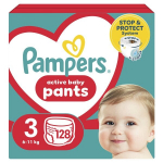 P&uuml;ks-m&auml;hkmed PAMPERS Pants, Mega Pack, 3 suurus, 128 tk