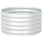 vidaXL taimelava, tsingitud teras, 80 x 80 x 44 cm, h&otilde;bedane