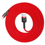 Kaabel Baseus USB Durable Nylon Braided Wire Usb / Lightning Qc3.0 2A 3m, punane CALKLF-R09