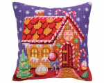 Tikkimiskomplekt padi "Piparkoogimaja" Collection D'Art 40x40cm