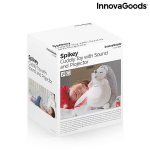 Pehmolelu Siilikoja Valge M&uuml;ra ja &Ouml;&ouml;valgusti Spikey - InnovaGoods - Must - &Uuml;ks Suurus