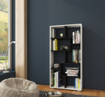 Riiul Domino C, valge/must