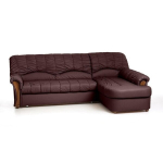 Nurgadiivanvoodi Sofia, parem nurk, kaetud nahaga, jalad - p&auml;hkel, Nurgadiivanvoodi Sofia, parem nurk, kaetud nahaga - antiik punane 1589, jalad - p&auml;hkel