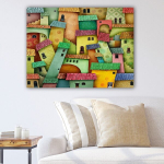 Reproduktsioon V&auml;rvilised majad