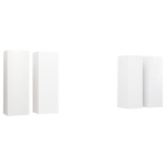 vidaXL telerikapid, 4 tk, valge, 30,5 x 30 x 90 cm, puitlaastplaat