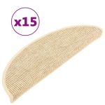 vidaXL isekleepuv trepivaip, 15 tk, 56 x 20 cm, helebeež