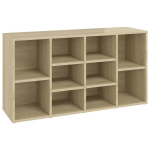vidaXL jalatsipink, Sonoma tamm, 103 x 30 x 54,5 cm, puitlaastplaat