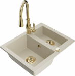 Graniidist k&ouml;&ouml;givalamu Mexen Carlos koos segisti ja sifooniga, Beige+Gold