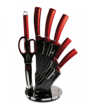 Berlinger Haus noakomplekt koos alusega Burgundy Metallic BH-2562, punane/must, 8-osaline