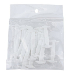 Silikoonist elastsed kingapaelad &ndash; 16 tk komplekt, Baltas