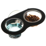 Rippuv topeltkauss terraariumile Terrario Gecko Bar Duo Black, 11x7x5 cm