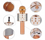 Mikrofon lastele karaoke juhtmevaba mikrofon k&otilde;lariga