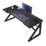 Arvutim&auml;ngude laud must s&uuml;siniku moodne 120 cm