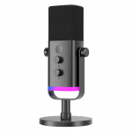 D&uuml;naamiline stuudiomikrofon Fifine Am8 Ampligame Usb/xlr Rgb gaming Pnp