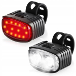 Interlook jalgratta esi- ja tagumine led tulede komplekt usb aku