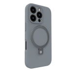 Evelatus Premium Magsafe Soft Touch silikoon&uuml;mbris statiiviga mudelile Apple iPhone 16 Pro h&otilde;bedane