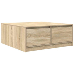 kohvilaud，tugitoolilaud，diivanilaud sahtlitega Sonoma tamm 100x100x40 cm CFE595147