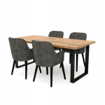 Ristk&uuml;likukujuline s&ouml;&ouml;gitoa laud, elutoa Loft stiilis lauad 120x80 x 75cm kuldne tamm Craft