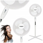 Vabaltiseisev ventilaator Kaspar KAS25003, 40 W, 40 cm, 3 kiirust, ostsillatsiooniga, valge