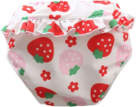Armsad korduvkasutatavad beebi ujumisp&uuml;ksid, t&uuml;drukute ujumism&auml;hkmed volangidega v&auml;ikelastele, 0-4 aastat (sweet Strawberry, L-28-36 lb/2-3 aastat)