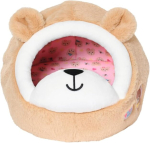 Baby Born 836927 Zapf Creation karu pesa, pehme pesa kaisukarudele, valmistatud pehmest pl&uuml;&uuml;sist, karu kujuga k&otilde;rvadega, beež