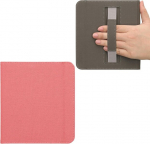 Kwmobile klapp&uuml;mbris, &uuml;hildub kobo kobo libra colour / tolino vision colouriga - l&otilde;uendist &uuml;mbris - e-lugeri kaitse&uuml;mbris aasaga, roosa