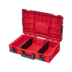Qbrick System ONE 200 2.0 Vario RED ULTRA HD kohandatud t&ouml;&ouml;riistakohver, modulaarne abivahend 585 x 385 x 190 mm 15,4 l, virnastatav IP66