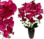 Kunstlik orhidee &otilde;is potis, kunstlilled, 3 vart, premium